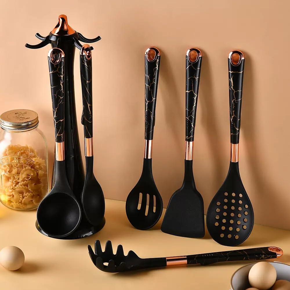 7-Piece Silicone Utensil Set for Nonstick Cookware