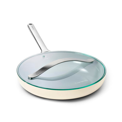 Ceramic Nonstick Frying Pan Set With Glass Lids