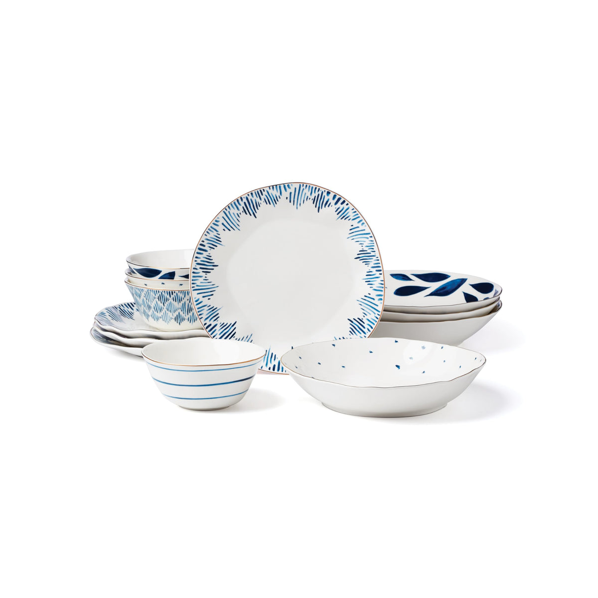 Blue Bay Porcelain Dinnerware and Serveware Collection
