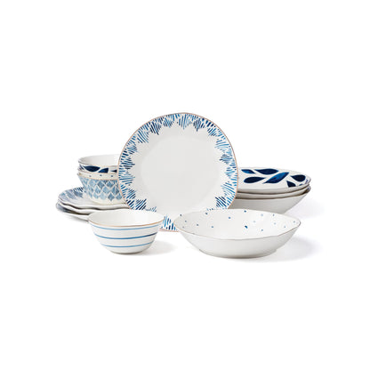 Blue Bay Porcelain Dinnerware and Serveware Collection