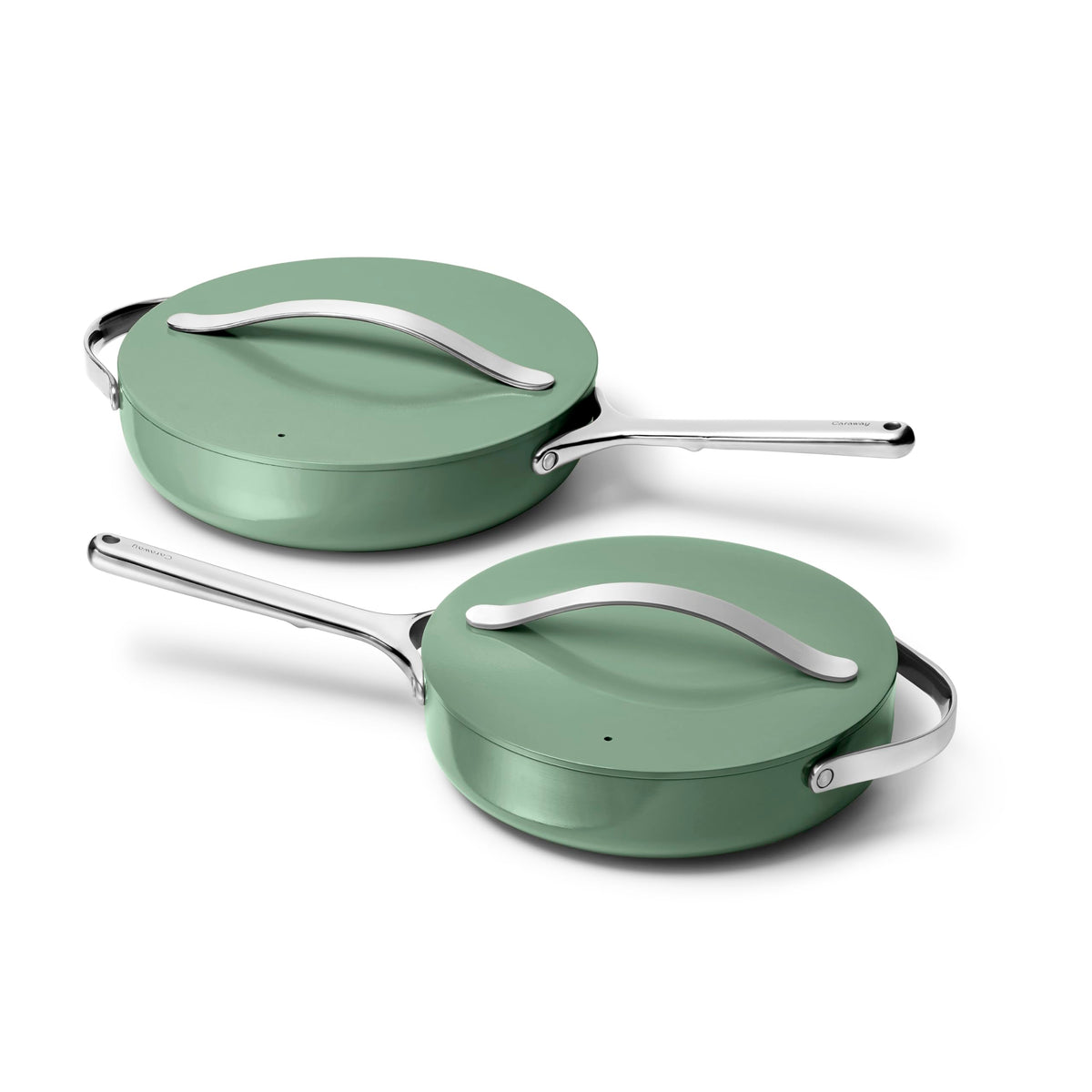 Ceramic Nonstick Sauté Pan With Stainless Handle