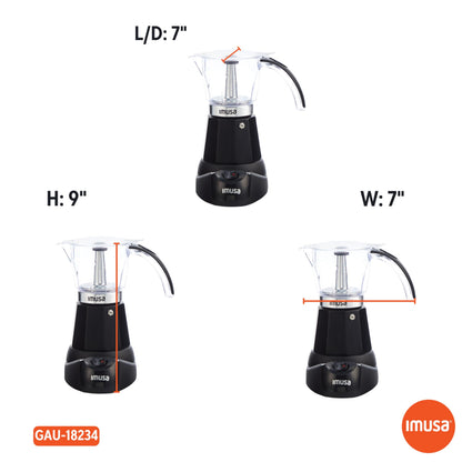 Electric Cuban Espresso Maker With Compact Design