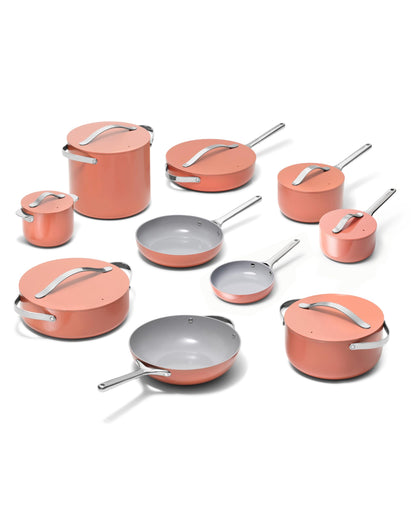 Ceramic Nonstick Cookware Set With Storage