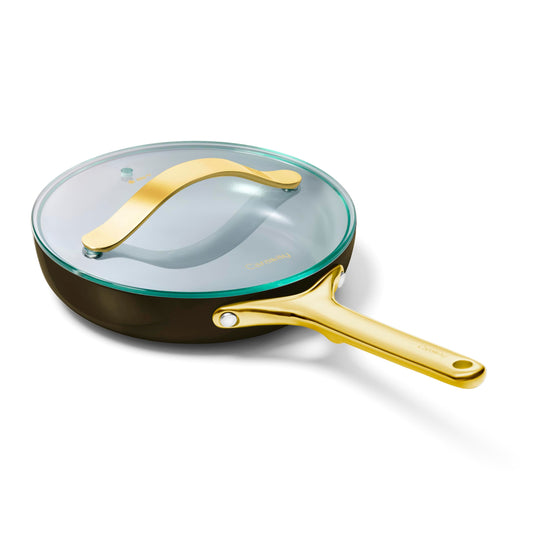 Ceramic Nonstick Frying Pan Set With Glass Lids