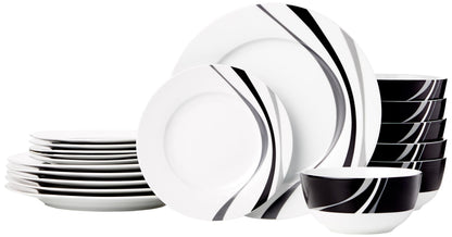 18-Piece Porcelain Dinnerware Set for Six