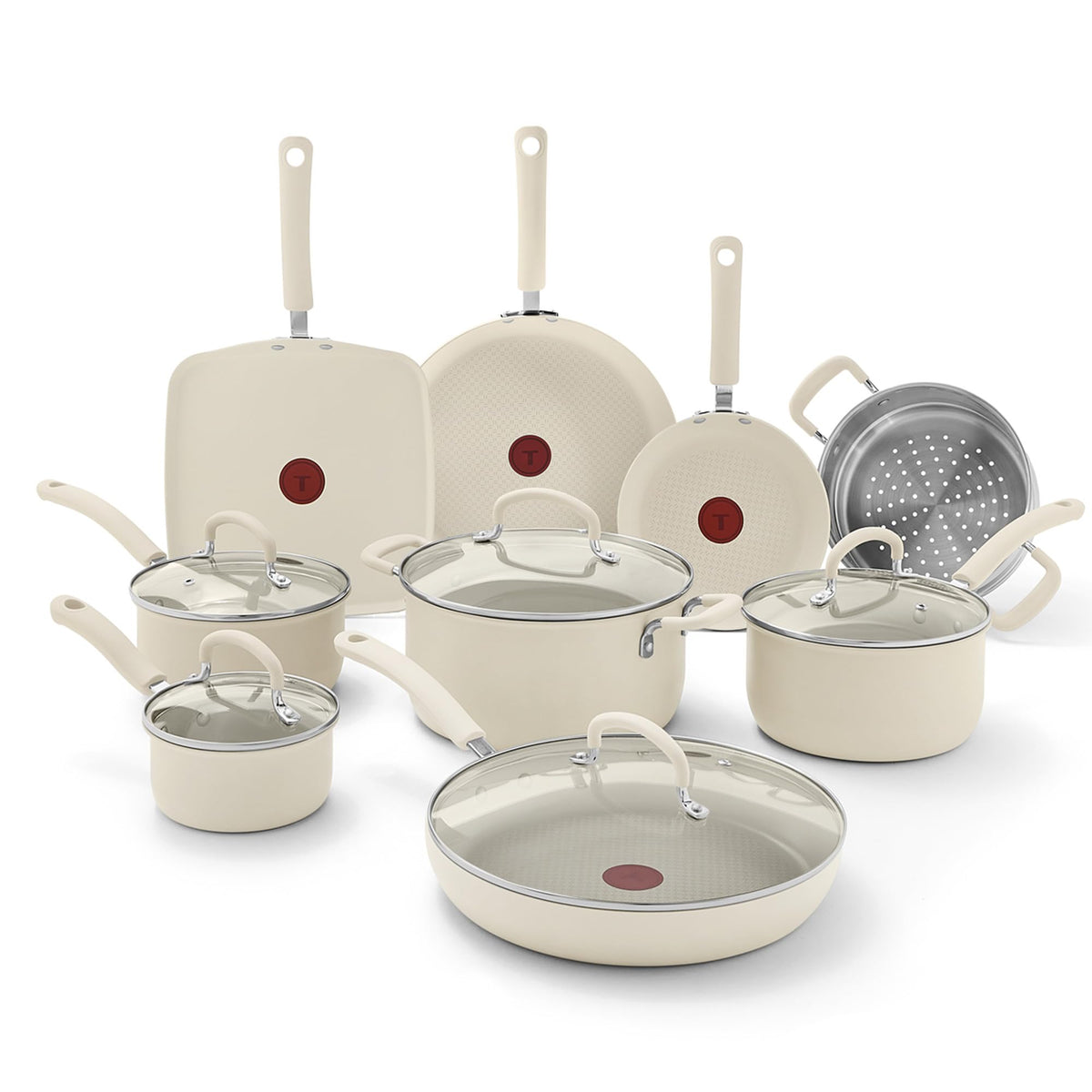 17-Piece Hard-Anodized Nonstick Cookware Set