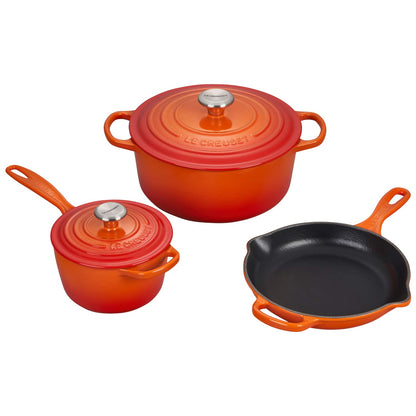Le Creuset Enameled Cast Iron Signature Cookware Set