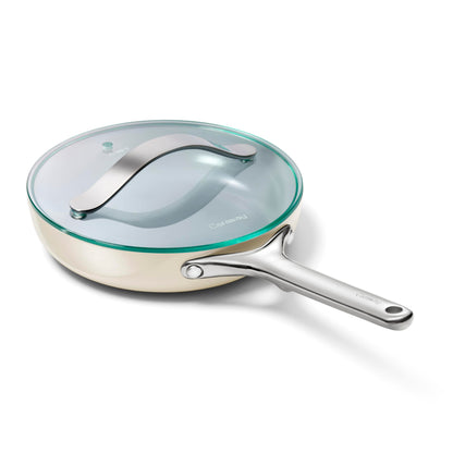 Ceramic Nonstick Frying Pan Set With Glass Lids
