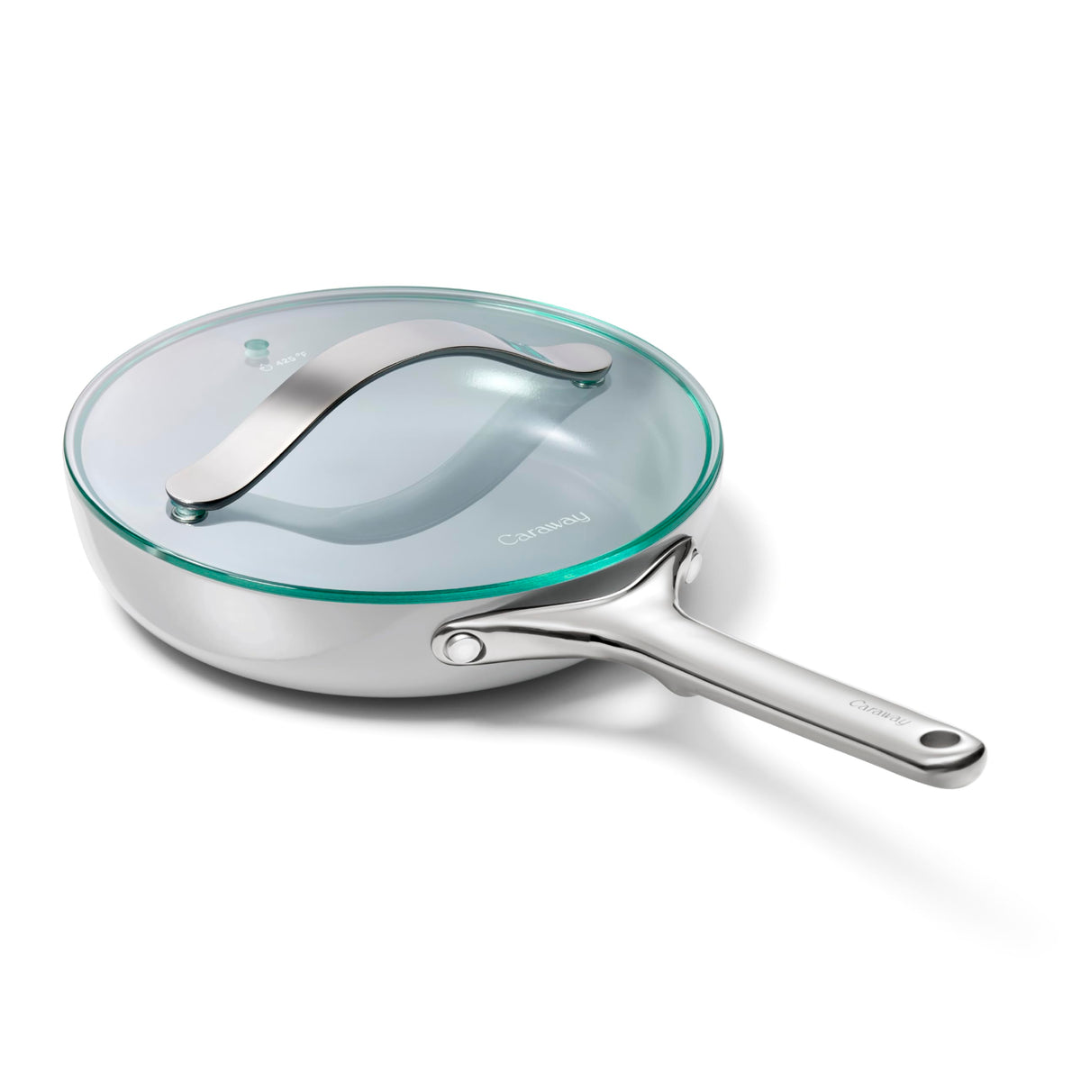 Ceramic Nonstick Frying Pan Set With Glass Lids