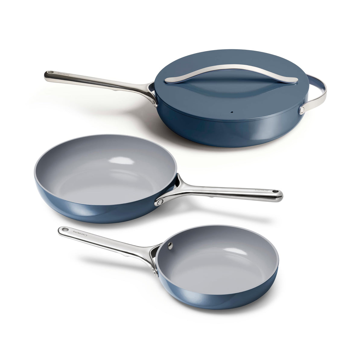 3-Piece Ceramic Nonstick Frying Pan Set