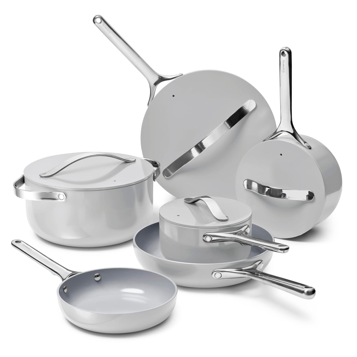 Ceramic Nonstick Cookware Set With Storage