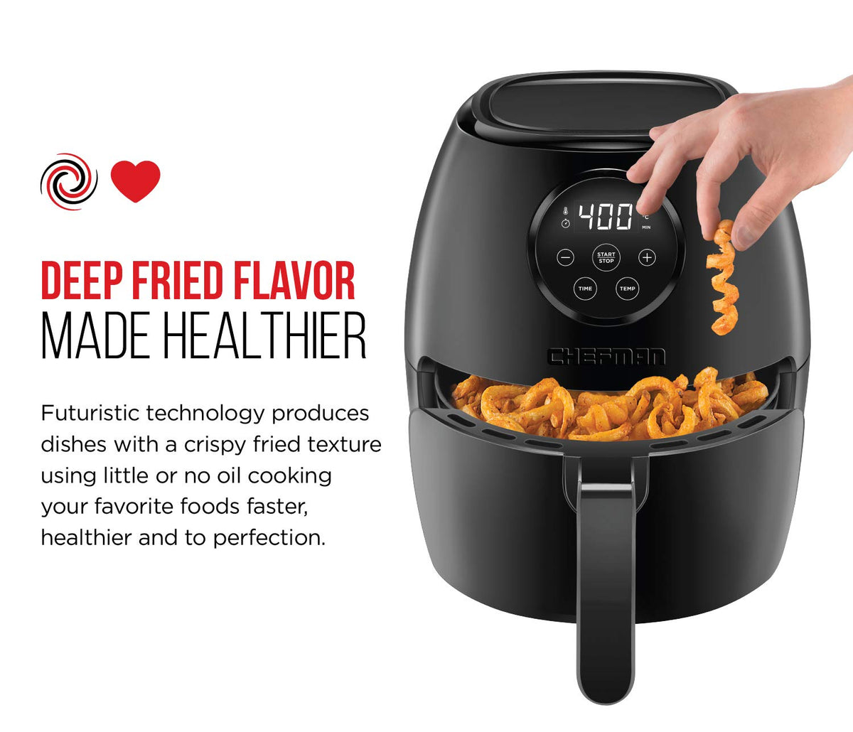 XL 6-in-1 Air Fryer With Touchscreen Controls