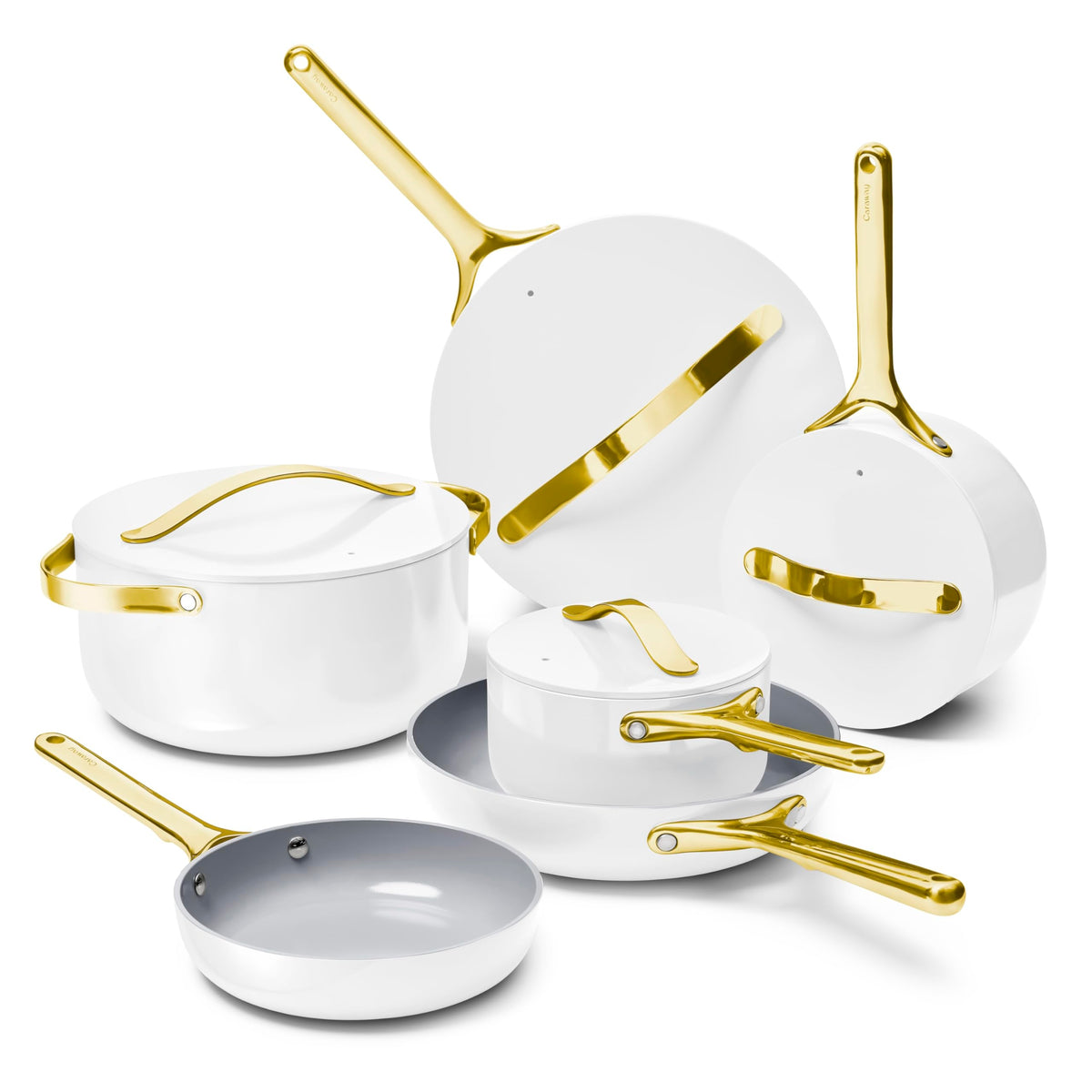 Ceramic Nonstick Cookware Set With Storage