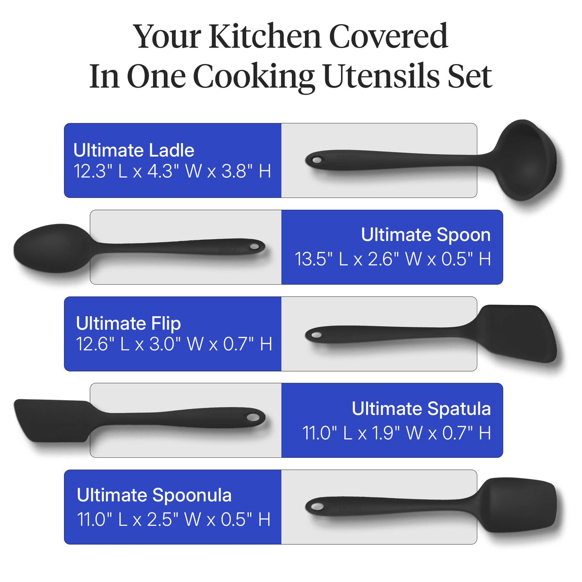Premium Silicone Kitchen Utensil Set
