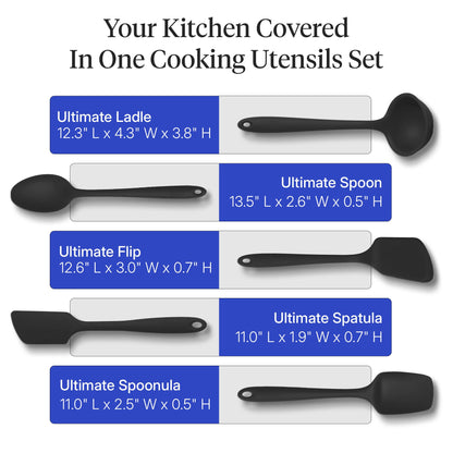 Premium Silicone Kitchen Utensil Set