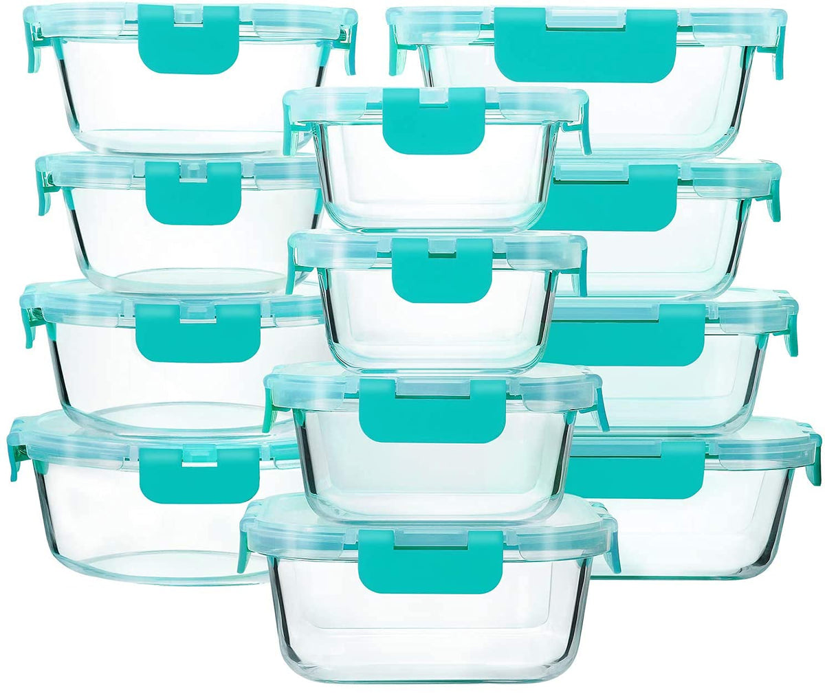 MCIRCO 24-Piece Glass Food Storage Containers