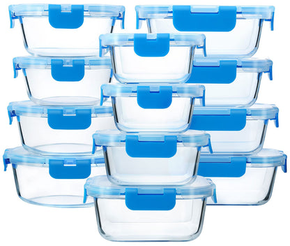 MCIRCO 24-Piece Glass Food Storage Containers