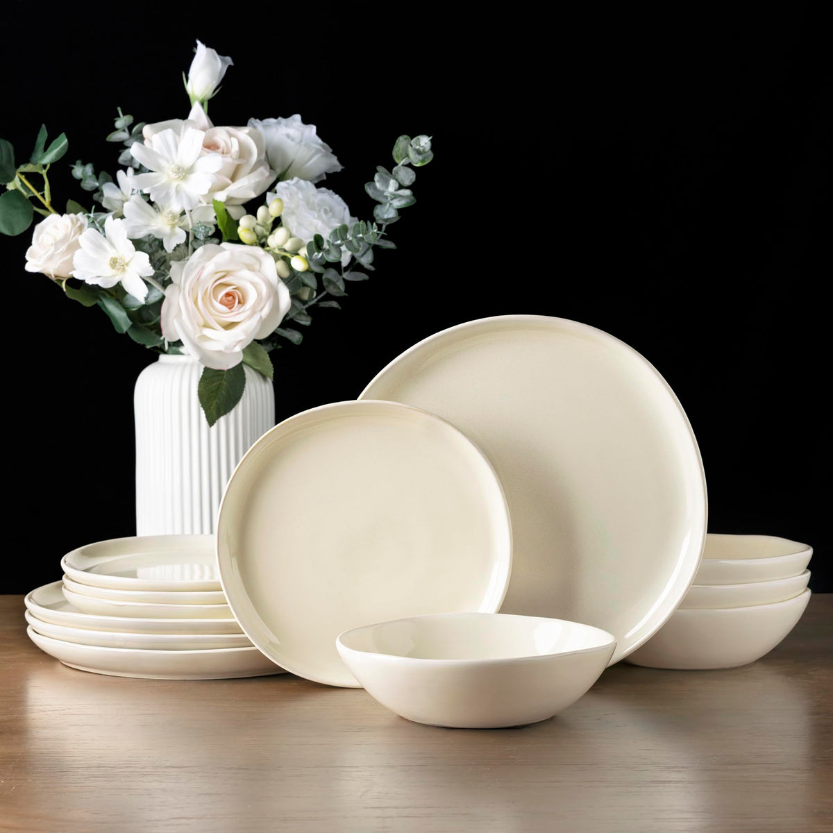 Reactive Glaze Stoneware Dinnerware Set