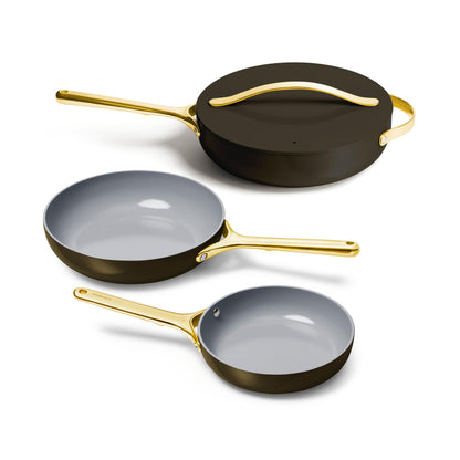 3-Piece Ceramic Nonstick Frying Pan Set