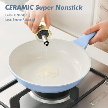 Nonstick Chef Frying Pan With Glass Lid