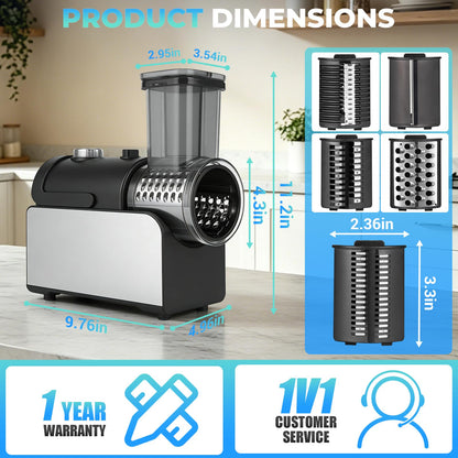 6-in-1 Electric Vegetable Grater and Slicer