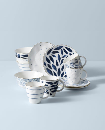 Blue Bay Porcelain Dinnerware and Serveware Collection