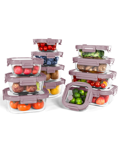 Airtight Glass Food Storage Containers With Lids