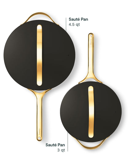 Ceramic Nonstick Sauté Pan With Stainless Handle