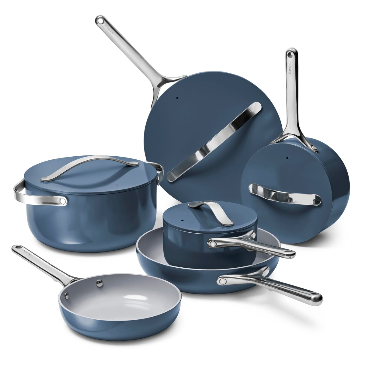 Ceramic Nonstick Cookware Set With Storage