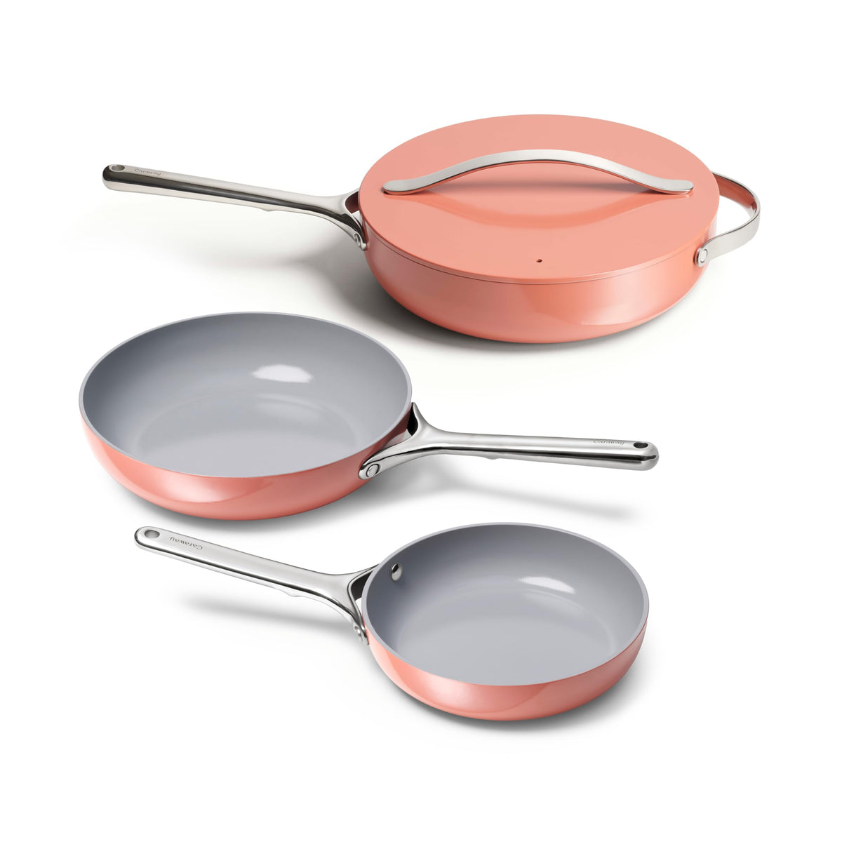 3-Piece Ceramic Nonstick Frying Pan Set