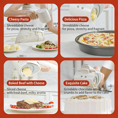 Cordless Electric Cheese Grater With Rotary Drums