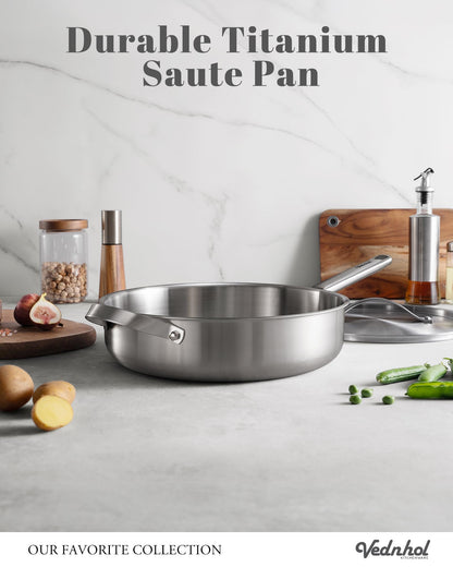 Titanium Stir Fry Pan for High-Heat Cooking