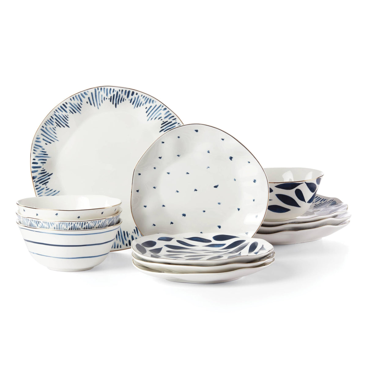Blue Bay Porcelain Dinnerware and Serveware Collection
