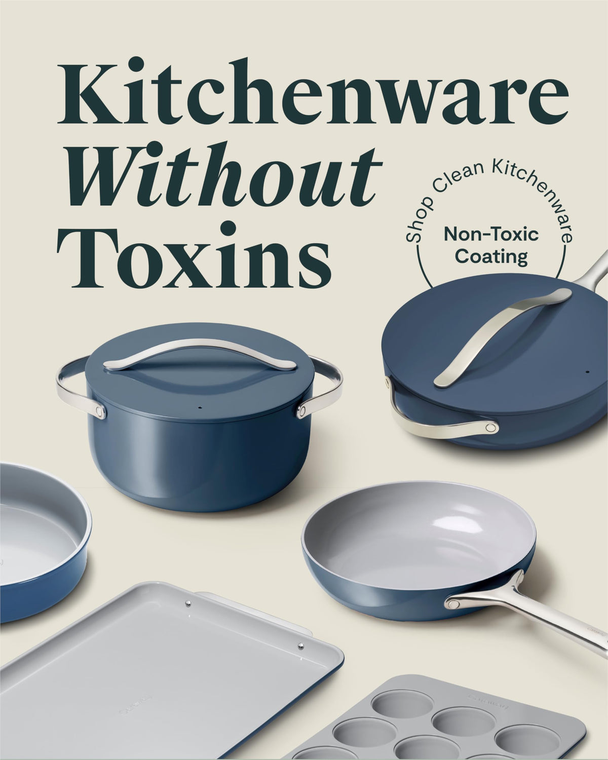 23-Piece Ceramic Nonstick Cookware and Bakeware Set
