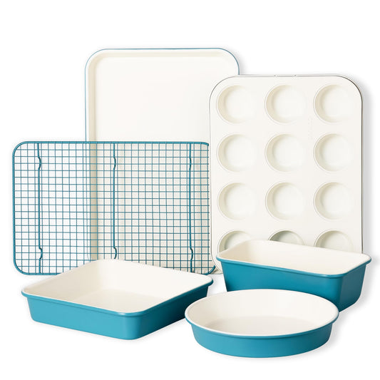 9-Piece Stackable Nonstick Bakeware Set