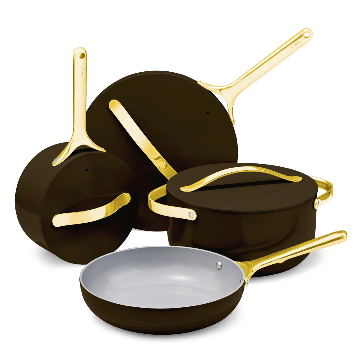 Ceramic Nonstick Cookware Set With Storage