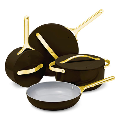 Ceramic Nonstick Cookware Set With Storage