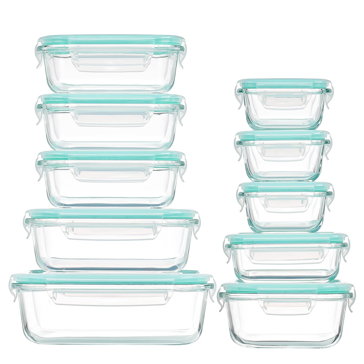 8-Piece Glass Food Storage Container Set