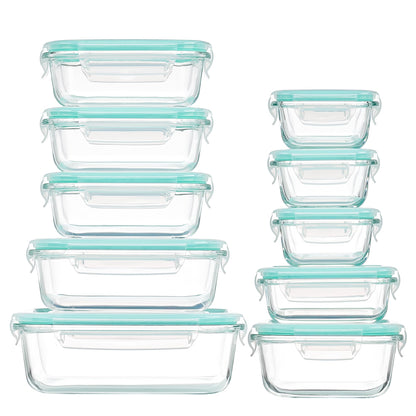 8-Piece Glass Food Storage Container Set