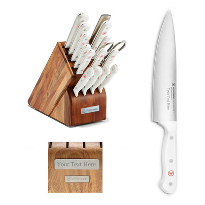 Gourmet German Steel Kitchen Knife Block Set