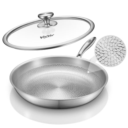 Titanium Nonstick Frying Pan With Glass Lid