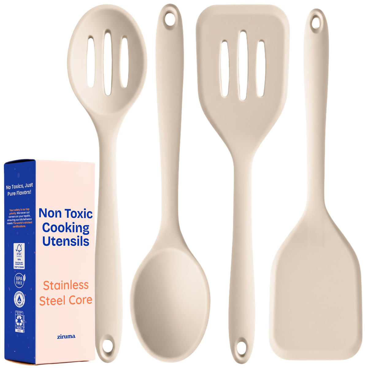 Non-Toxic Silicone Utensil Set Variation