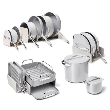 Ceramic Nonstick Cookware Set With Storage