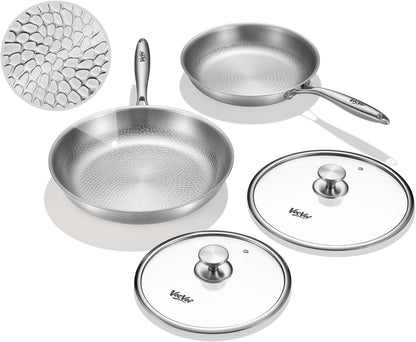 Titanium Nonstick Frying Pan With Glass Lid