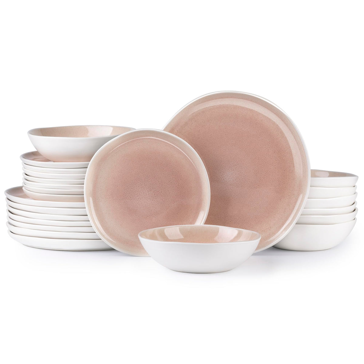 Reactive Glaze Stoneware Dinnerware Set