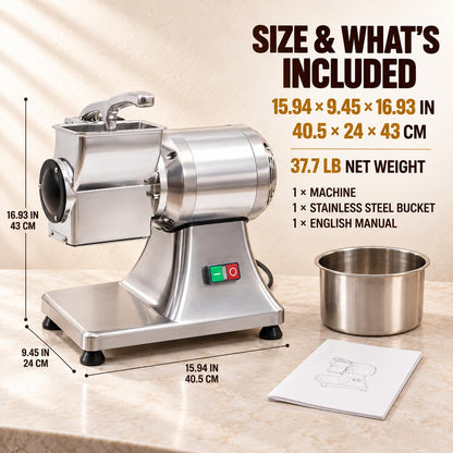 550W Heavy-Duty Electric Cheese Grater
