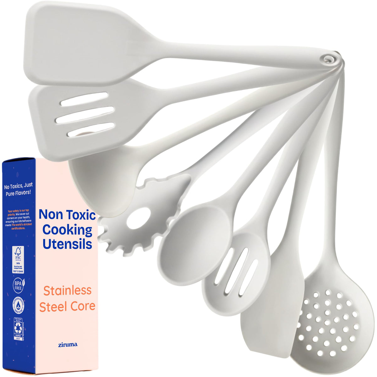 Non-Toxic Silicone Utensil Set Variation