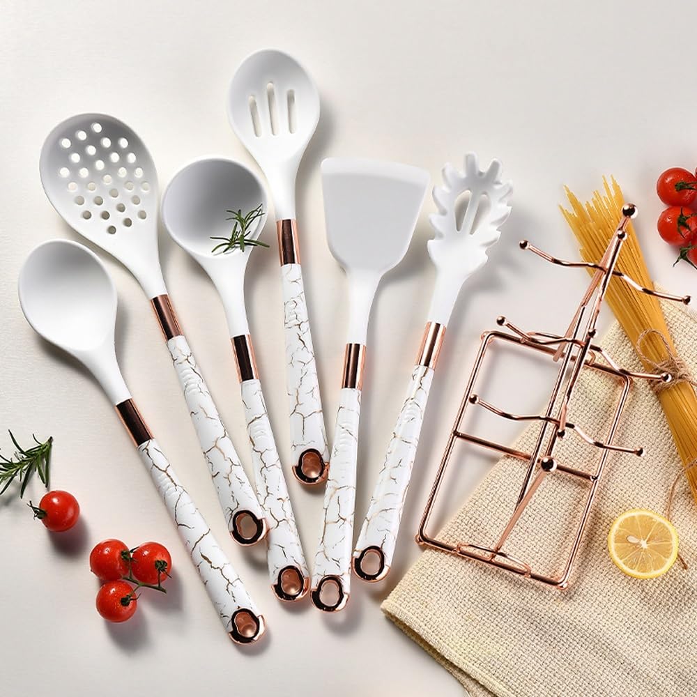 7-Piece Silicone Utensil Set for Nonstick Cookware