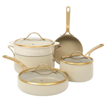 Ceramic Nonstick Heavy-Duty Aluminum Cookware Set