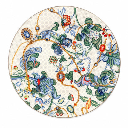 47-Piece Baroque Fine Bone China Dinnerware Set